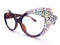 Aurora Majestic Cateye Glasses: Various sizes of Aurora Borealis crystals are placed for maximum elegance and style!