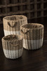 Willow Nesting Baskets with Rope Handles