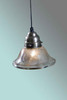 Antiqued Mercury Glass Bell Pendant
