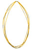 Multi Strand Saffron Yellow Necklace