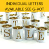 Set of 26 Alphabet Votives