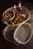 Oval Willow Trays with Jute Handles - Set of 3