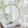 ROUND PEWTER MIRROR