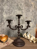 This candle holder is made of high quality cast iron l which