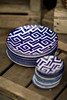 Large Hand painted Ceramic Moroccan Plates-Set 4 