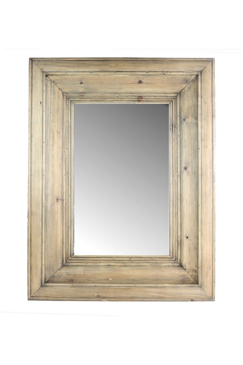 Pine sale framed mirror