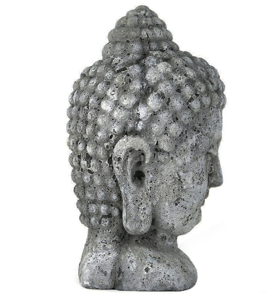 Cement Buddha Head Statue - Vagabond Vintage