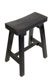 Wooden Stool in Dark Finish