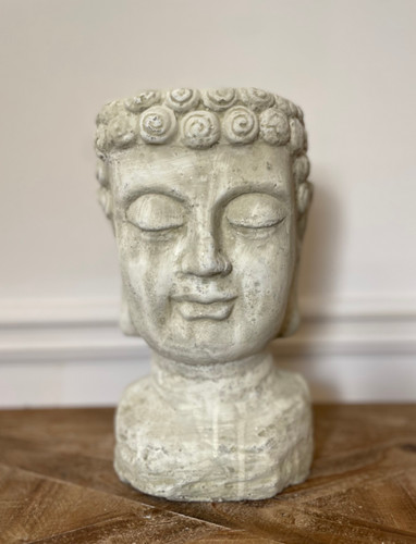 CEMENT  BUDDHA PLANTER