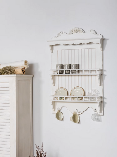  Wall Mounted French-Style Dish and Plate Storage Rack