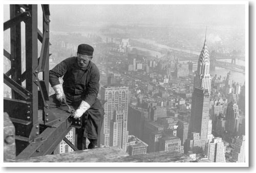 Steel Worker - Empire State Building NYC 1930