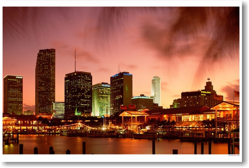 Miami Night Sky - Florida