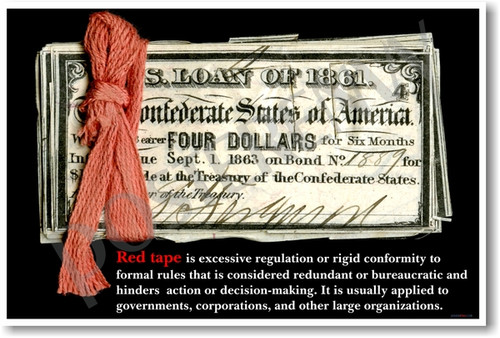 Red Tape - NEW Classroom Social Studies Poster