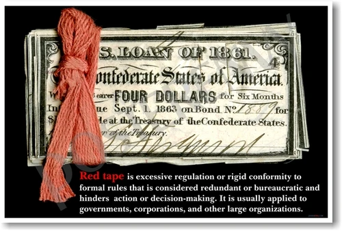 Red Tape - NEW Classroom Social Studies Poster