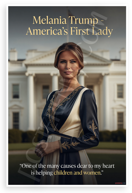 Melania Trump America's First Lady Quote 12"x18" US Made Poster