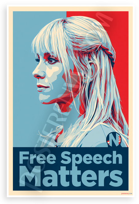 Shiloh Hendrix Free Speech Matters 12x18 US Made Poster