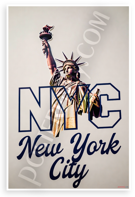 NYC Statue of Liberty New York City Travel 12"x18" US Made Poster