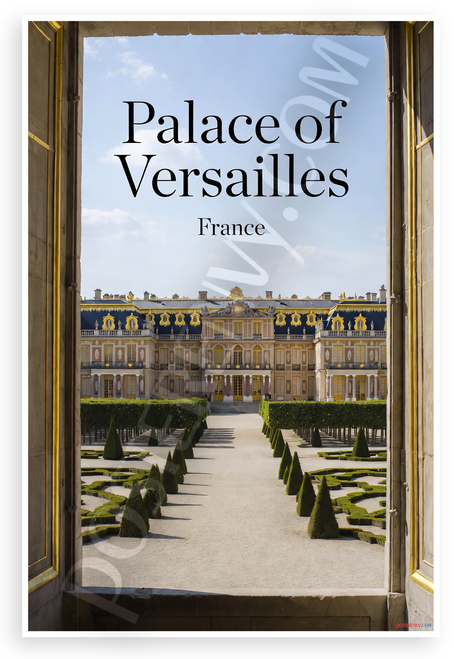 Palace of Versailles France Landmark Travel 12"x18" US Made Poster
