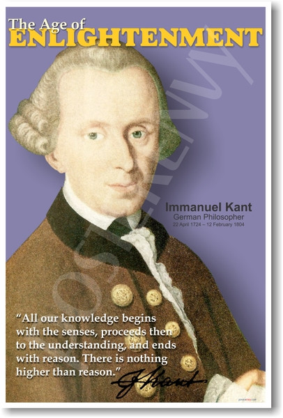 German Philosopher Immanuel Kant - Enlightenment Poster