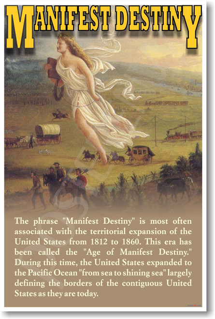 Manifest Destiny U.S. History Social Studies Poster (ss041) John Gast 1872 American Progress painter painting westward expansion PosterEnvy classroom