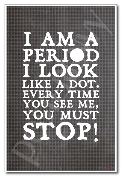 Period - NEW Classroom Reading and Writing Poster