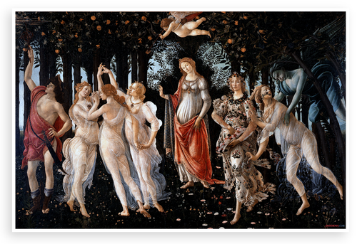 Botticelli Primavera Allegory 1482 Renaissance Art 12x18 US Made Poster
