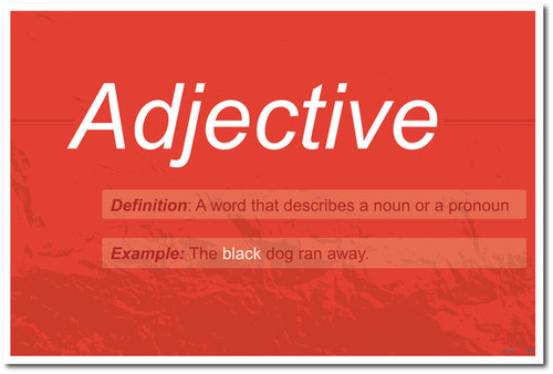 Adjective - NEW Language Arts Classroom Poster