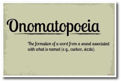 Onomatopoeia - NEW Language Arts Classroom Poster