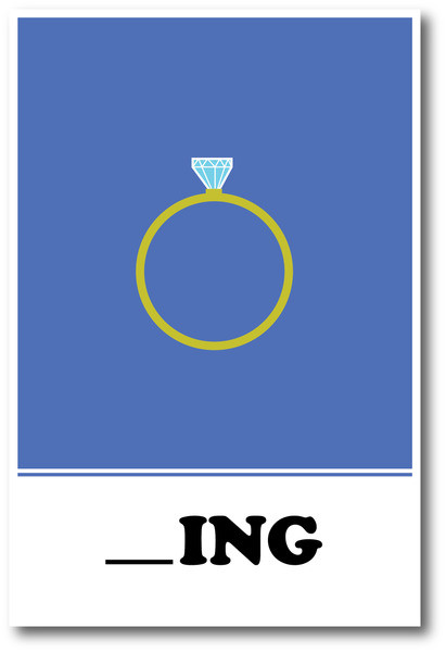 NEW LANGUAGE ARTS POSTER - Ring Missing Letter Exercise - Alphabet POSTER