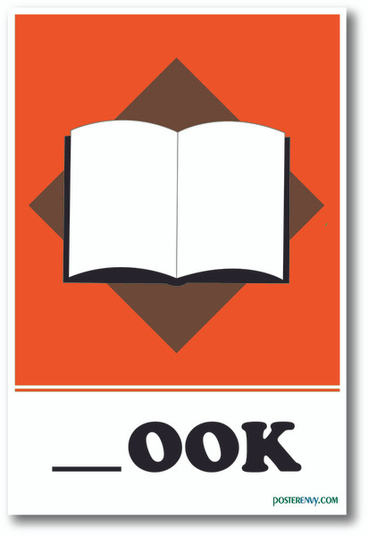 NEW Classroom POSTER - Book Missing Letter Exercise