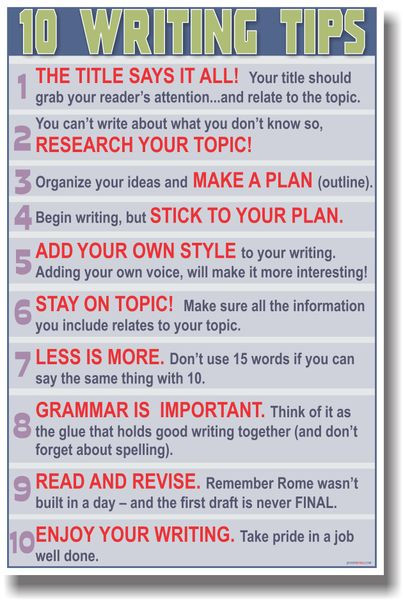 10 Writing Tips