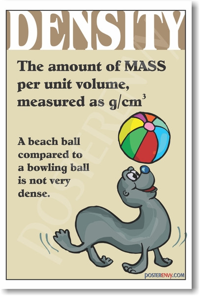 PosterEnvy - Density - NEW Classroom Science Poster