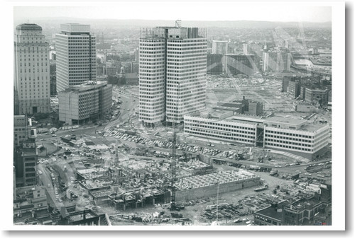 Boston City Hall Construction circa 1967 - NEW Vintage Poster