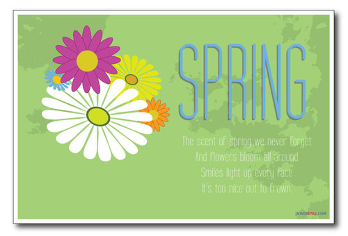 Flowers - Spring seasonal classroom PosterEnvy poster