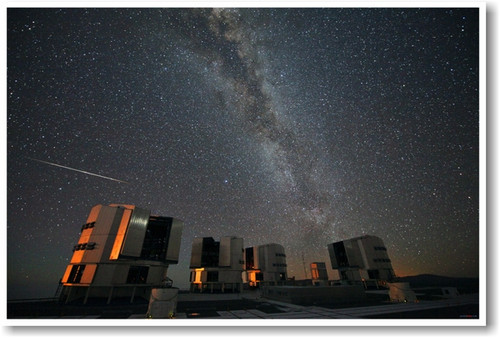 Perseids Over The VLT - NEW Astronomy Science Poster