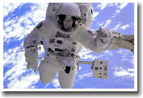NASA Astronaut in Orbit - Space Classroom Poster