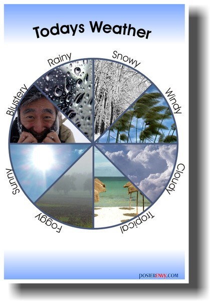 Today's Weather - Elementary School Classroom Science PosterEnvy Poster (ms009)
