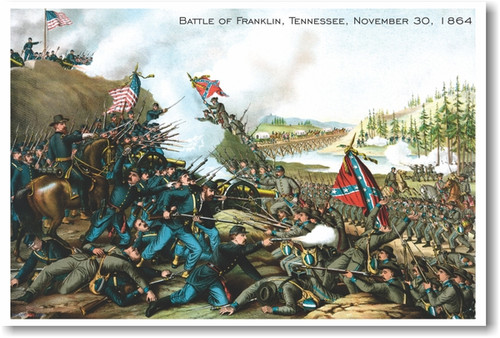 Battle of Franklin Tennessee - November 30 1864 - NEW Vintage WW2 Reprint Poster