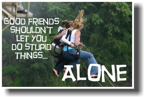 Good Friends Shouldn't Let You Do Stupid Things Alone