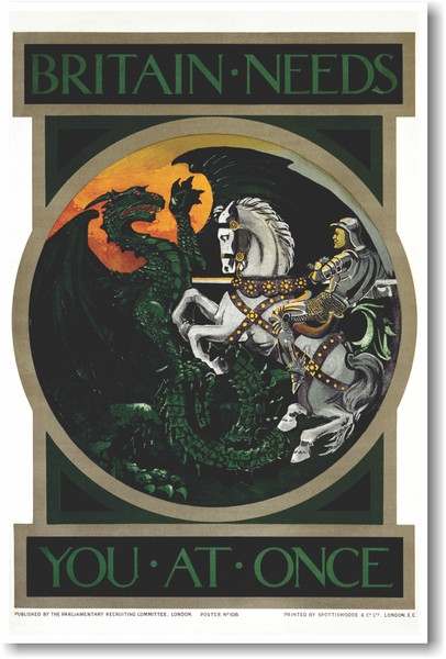 Britain Needs You At Once - NEW Vintage Reprint Poster