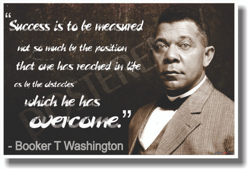PosterEnvy - Success Is to Be Measured - Booker T. Washington - NEW Famous Person Quote Poster