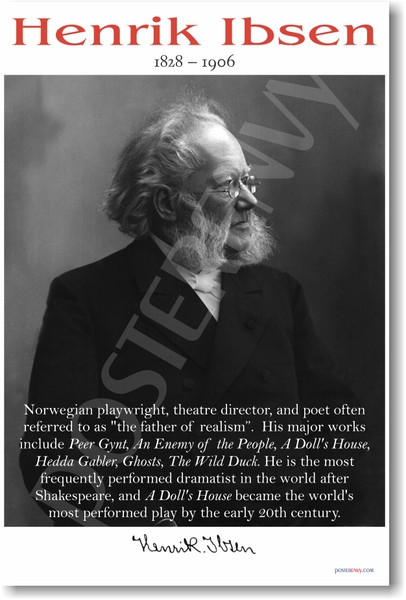 Henrik Ibsen - NEW Famous Person Classroom POSTER