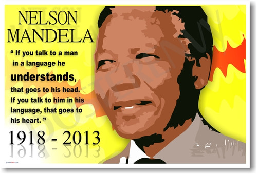 Nelson Mandela 5 - NEW Famous Person Poster