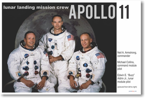 Apollo 11 Landing Crew - NEW Famous Person Poster