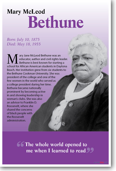 Mary Mcleod Bethune - Biography African American Civil Rights Leader