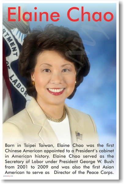 Elaine Chao - Asian American Secretary Of Labor