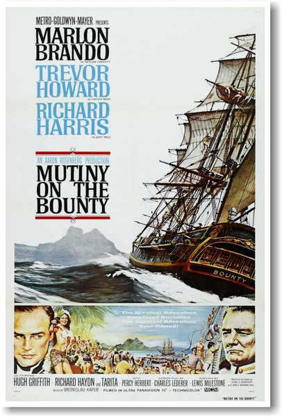 Mutiny On The Bounty - NEW Vintage Movie Poster