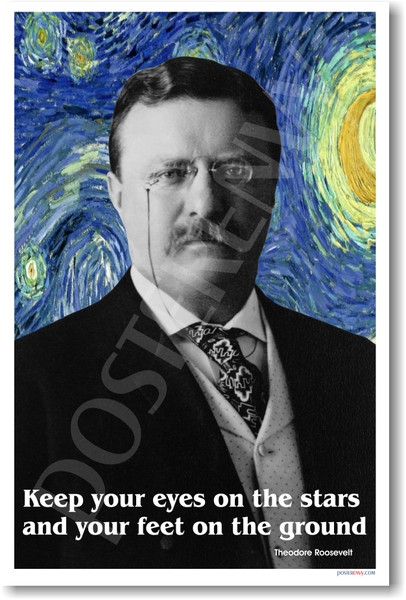 Teddy Roosevelt - "Keep your eyes on the stars and your feet on the ground."