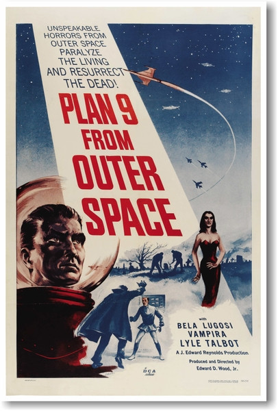 Plan 9 From Outer Space - NEW Vintage Movie Reprint Poster