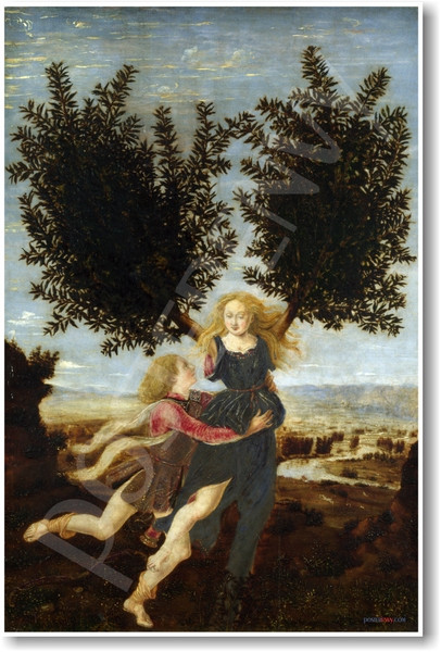 Apollo and Daphne 1470 by Antonio del Pollaiolo - NEW Fine Arts Poster
